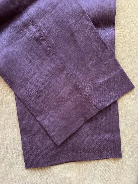 WAX London - Alp Linen Trousers - Col Merlot - BNWT - Picture 12 of 16